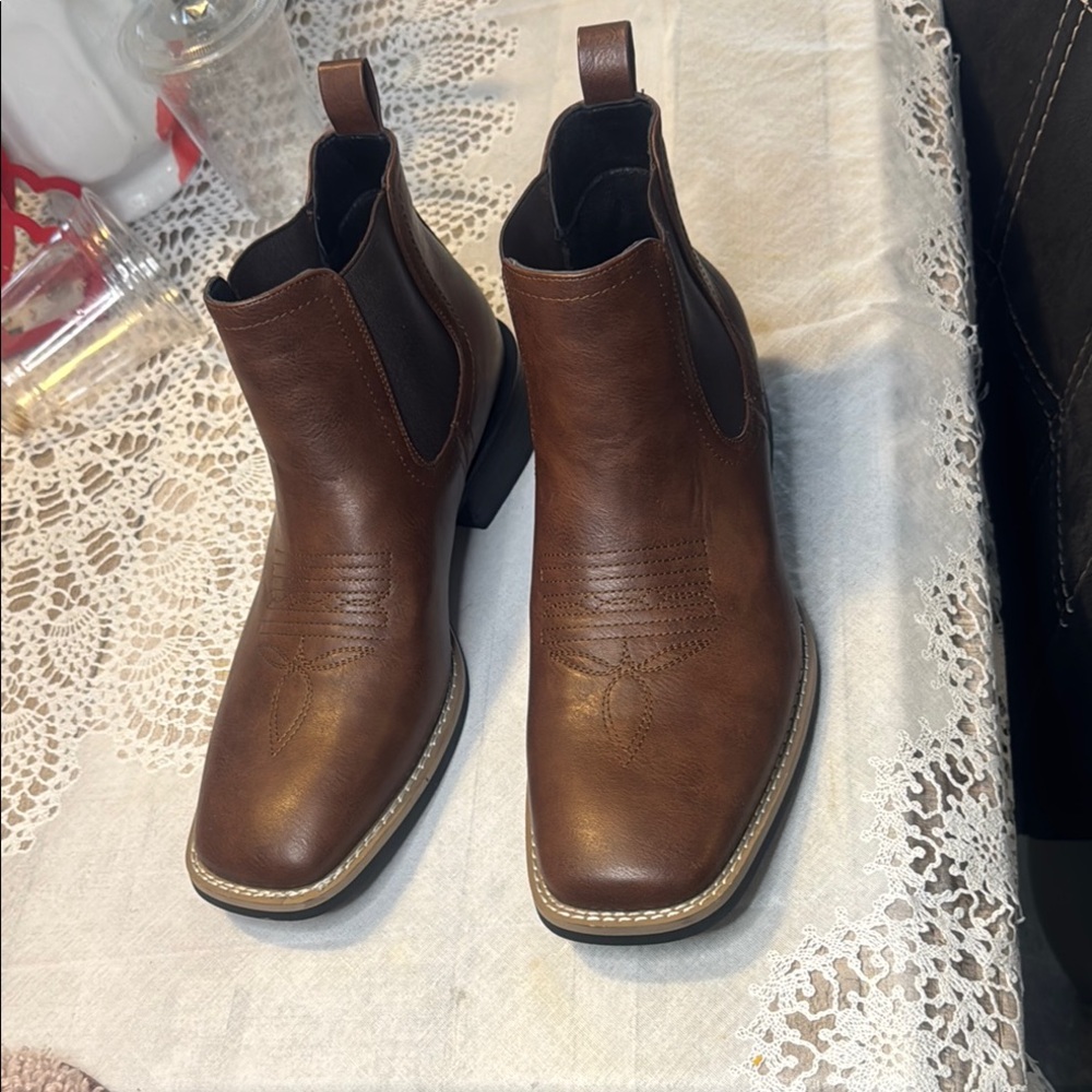 COPY - Men's Brown Leather Boots